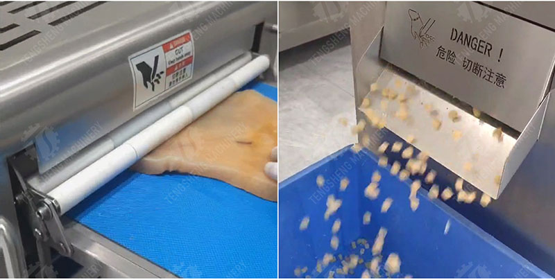 pork skin cutter machine
