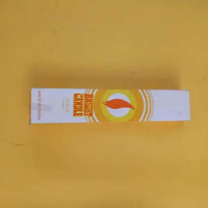 black box white pillar stick wax candle