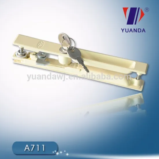Aluminium window sliding key lock double sided hook lock
