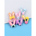 Hottest Resin Rabbit Ear Charms Beads Kawaii Long Animal Ears Diy Crafts Ornament Accessory Slime Filler