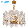 Lustres contemporains au plafond en cristal LEDER