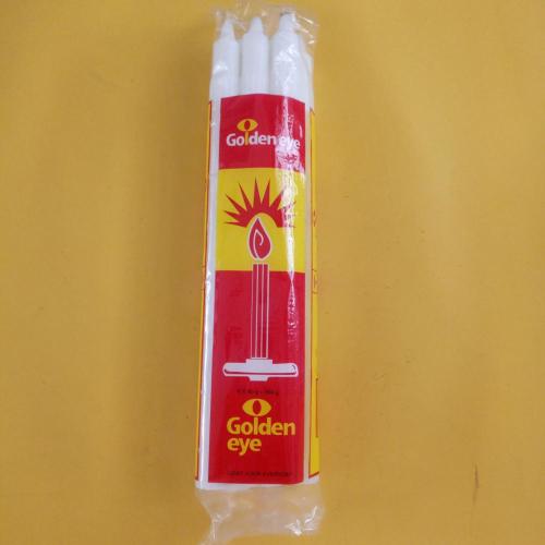 House hold larger white fluted candle