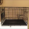 Collapsible Double Doors 18 Inch Tray Dog Crate for Pet Traveler