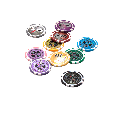 Hologramm-Aufkleber Casino ABS Metal Slug Poker Chips