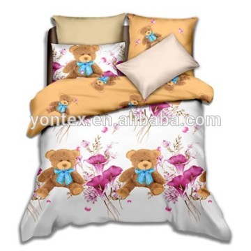 100% Cotton Reactive Printing Children Bedding Sheet Set