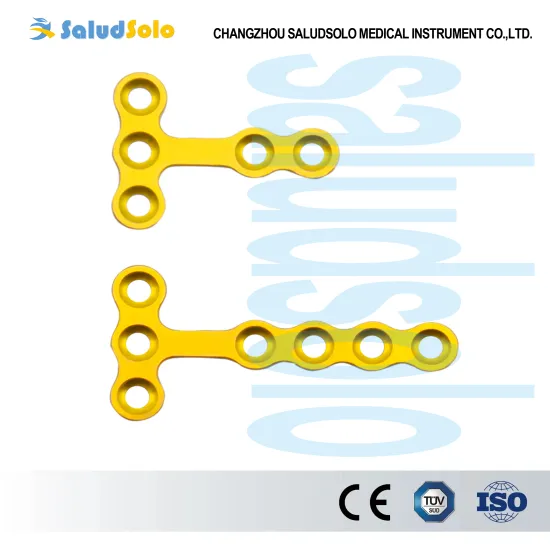 1.5mm T-type Locking titanium plate Maxillofacial Plate