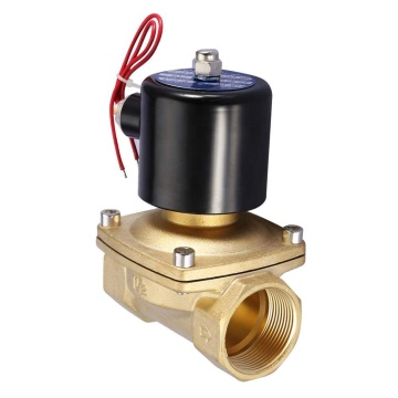 2W250 25 NC Brass DC 12V/24V 1/2 Inch to 3/4 Inch Water Electrovalve and Solenoid Valve for HVAC, Plumbing, and Industrial Applications