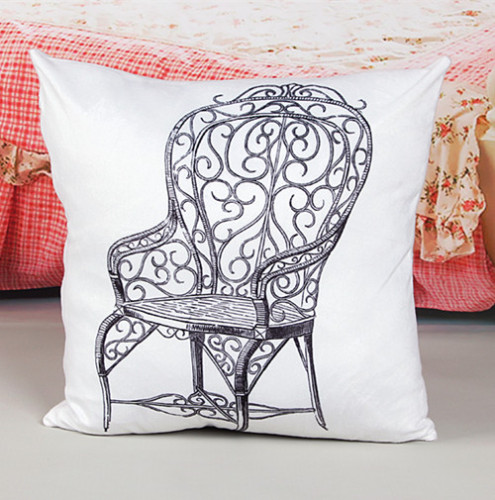 Transfer Printed Short Plush Cushion Decorative Pillow (LPL-214)