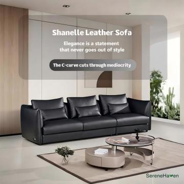 Iconico divano in pelle dal design senza tempo