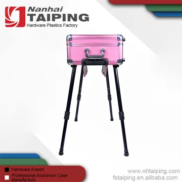 Multi-Functional Rolling Studio Makeup Case With Light With Mirror