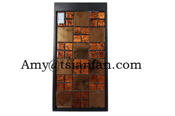 plastics mosaic display card sample show book stone display folder