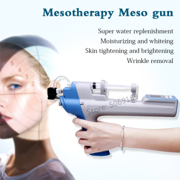 Handheld No-Needle Mesotherapy Injection Guns Vanadium Titanium Nano Device For Facial Whitening Remove Wrinkles Beauty Machine