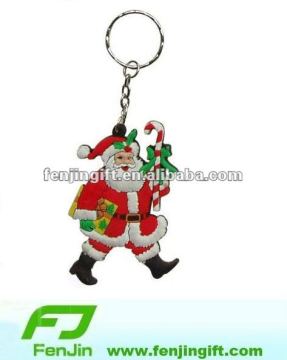 Pvc Santa Claus keychain