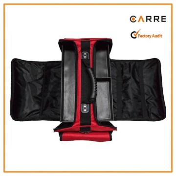 polyester soft sided professional cosmetic travel bag case with trays