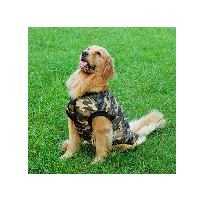 Camo Dog Jacket Coat for Big Dogs