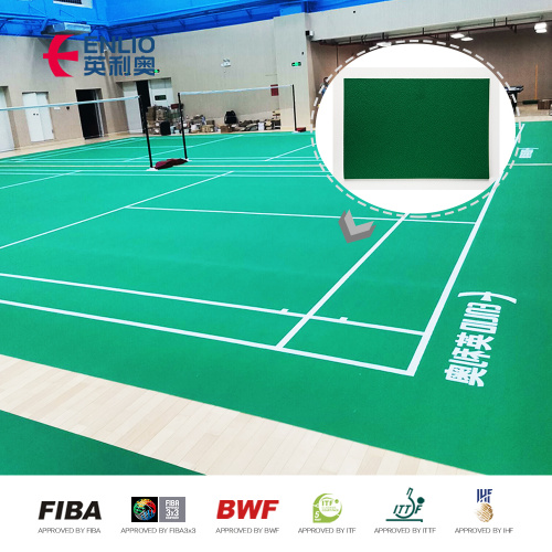 BWF quality vinyl flooring for indoor badminton club