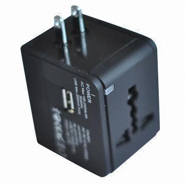 Universal Adapter with 100 to 240V AC Input Voltage, Timeless Design