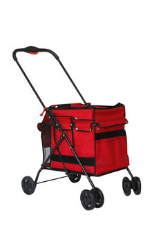 collapsible wheels pet stroller