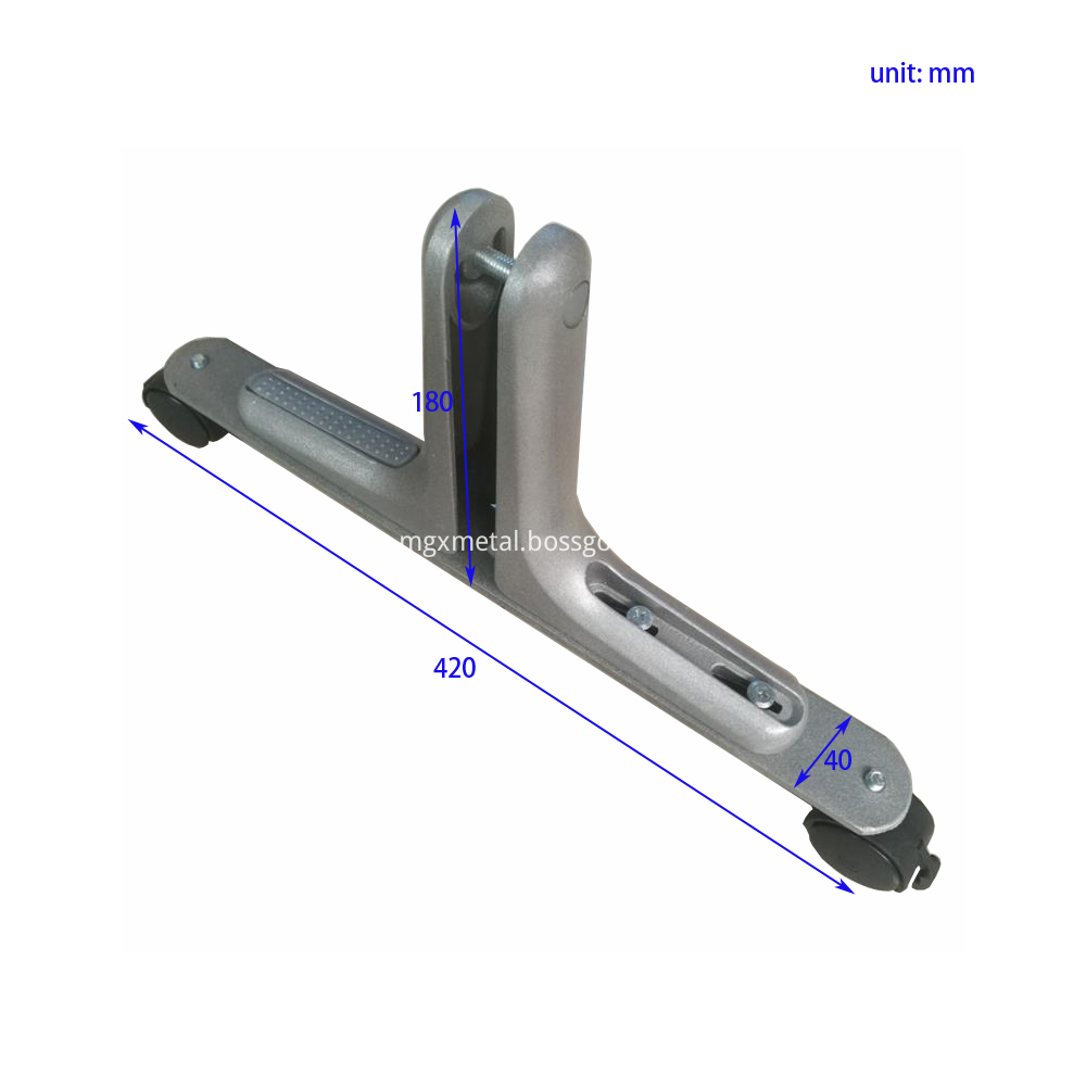 SSFT0010 Aluminium Mobile Adjustable Foot For Office Divider Dimension