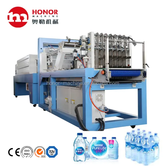 Full Automatic Linear Type Water Juice Carbonated Drink Bottle PE Film Group Packing Machine - Honor Machine