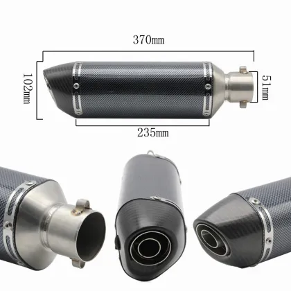 High Performance Carbon Fiber Motorcycle Exhaust Pipe System & Accessories