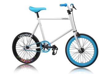 20'' White Fixed Gear Bike/ Single Speed Road Bicycle