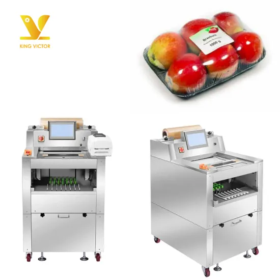 KV Apple Packing Machine | Fruit & Vegetable Cling Film Wrapping Machine (With/Without Tray)