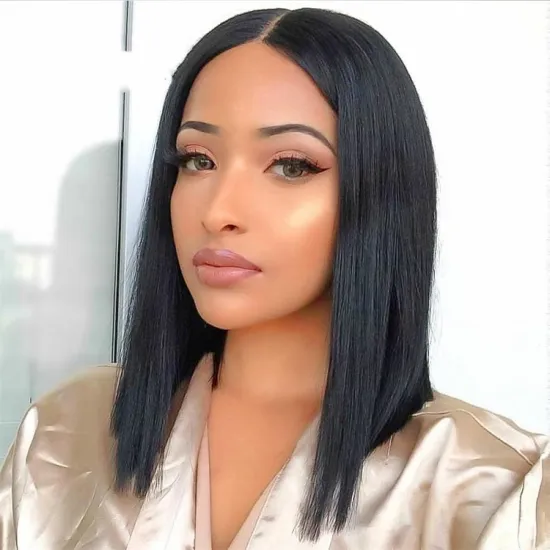 Lace Frontal Wigs Human Hair HD Transparent Lace Short Bob PiXie Cut Wigs Front Wig With Baby Hair For Black Women