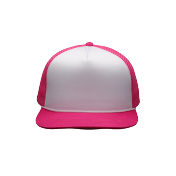 Модная бейсболка с плоским козырьком из сетки пике