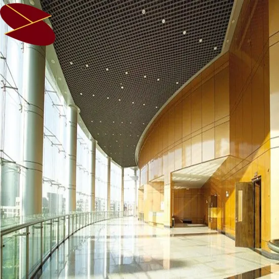 Grate aluminum ceiling for interior decoration