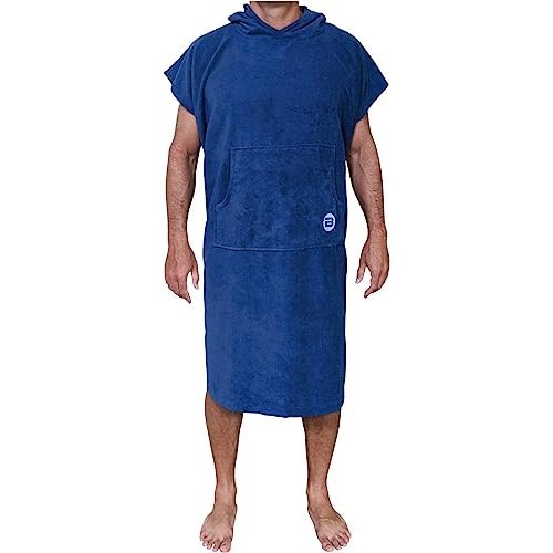 Microfiber adult hooded surf poncho beach towel