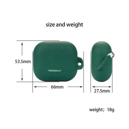 Libratone AIR+3 Buds Case Wireless Earphone Accessories Silicone Protective Case Cover with Hook