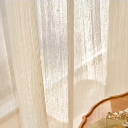 High-end Luxury Living Room Transparent Tulle Curtains for Homes and Hotels