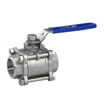 3PC Socket Welding Floating Stainless Steel Ball Valve