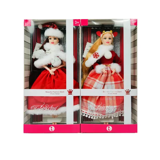 Christmas Doll Set: 11.5 Inch Real Body 9 Joint Toy for 5-12 Year Old Girls - $1 Dollar Promotion - Perfect Santa Gift