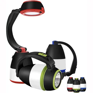 3-in-1 Battery & USB Power Bank: LED Camping Light & Table Lamp & Flashlight
