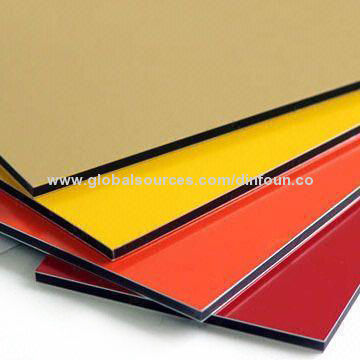 Aluminum Composite Panels with PE/PVDF Coating, Lightweight and Easy-to-process