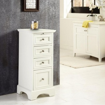 Wooden 4 Drawers Modern Bathroom Vanity Cabinet