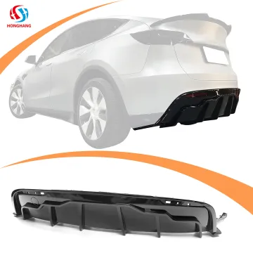 Vorsteiner Style Carbon Fiber Rear Bumper Diffuser Lip for Tesla Model Y 2019-2022