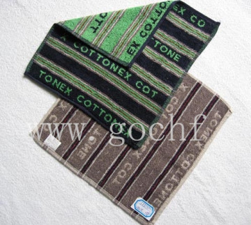 Yarn dyed jacquard facecloth 100% cotton face flannel