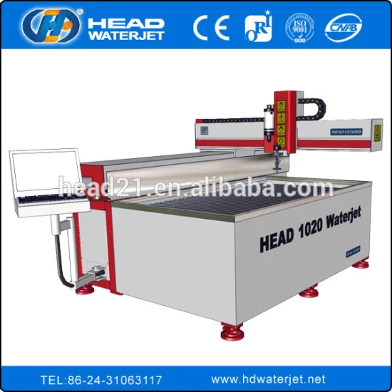 CE certificate HD1020-380 high precision metal water jet cutting machine