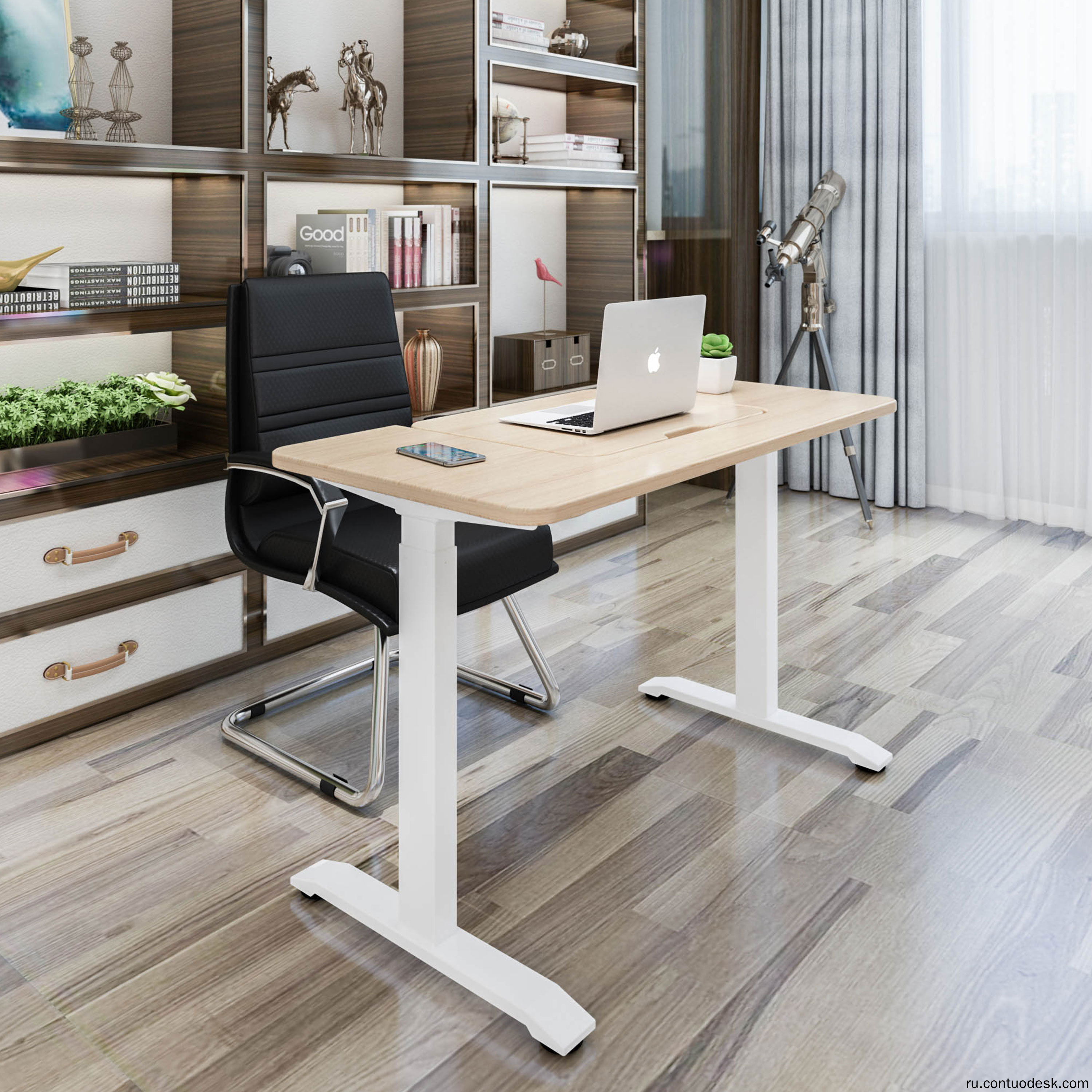 TV Lift Cart with 360 Rotation