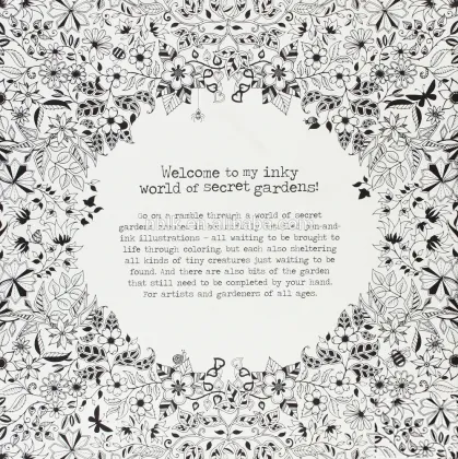 Secret Garden: An Inky Treasure Hunt and Coloring Book