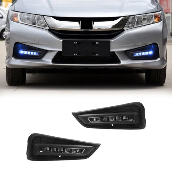 Gobison Led Daytime Running Lights Turn Signal Driving Fog Lamp for Honda City