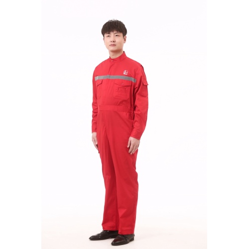 Bendera Profesional Red Anti-Static Seragam Coveralls