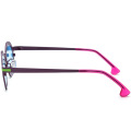 Round Titanium Polarized Sunglasses
