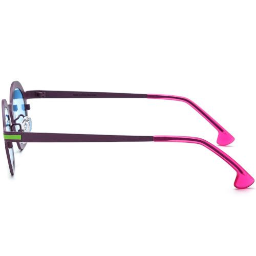 Round Titanium Polarized Sunglasses