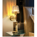 Moden crystal shde LED light bulb wall lamp