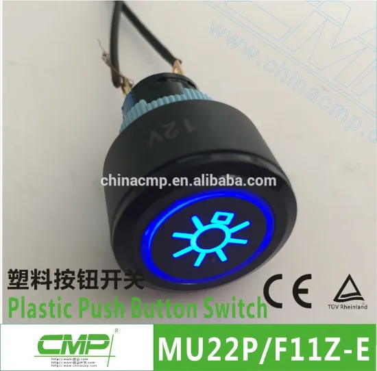 Plastic On-Off Latching Pilot Light Button Switch With Custom Engraving