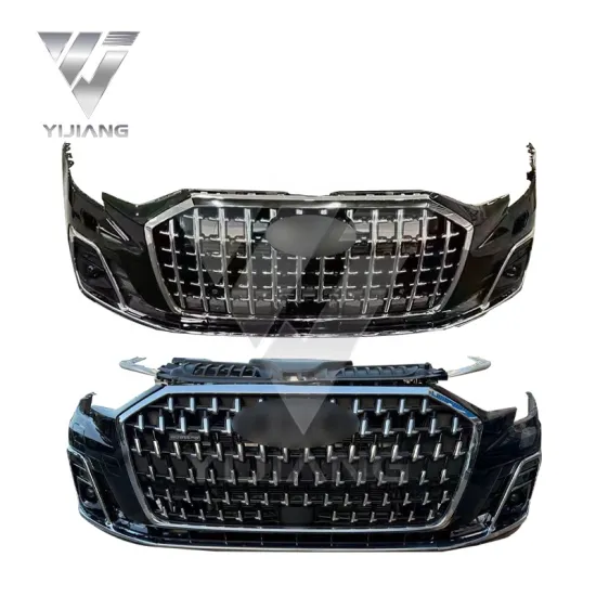 Original Audi A8 Front Bumper and Mouthpiece Car Body Kit: Comprehensive Component Set
